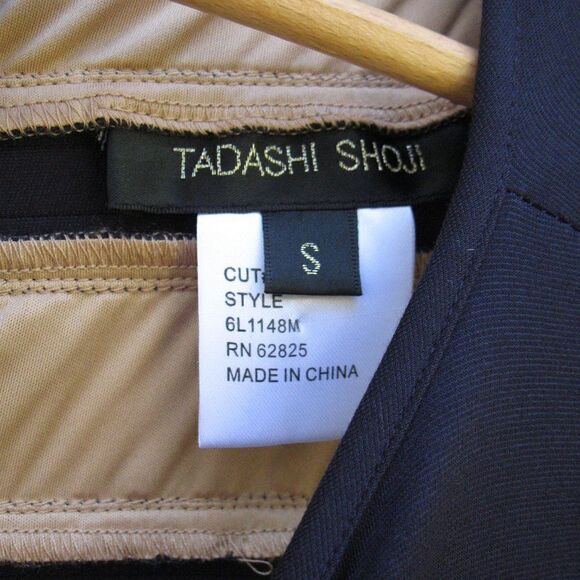 Tadashi Shoji Blue Pleated Peplum Dress - Picture 8 of 8